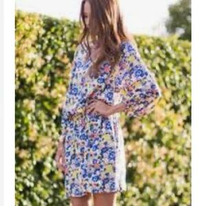 QMack Multicolor Floral V-Neck Dress